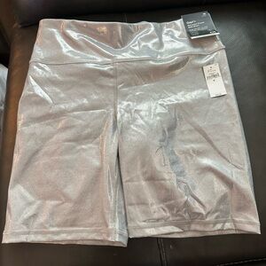 GAP Silver High Rise Women's Bike Shorts
